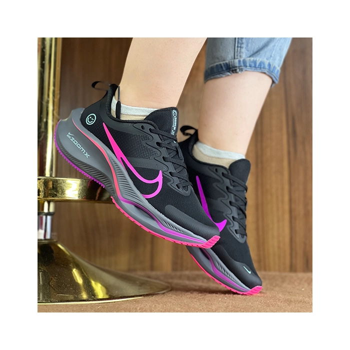 قیمت کتونی نایک زومیکس لبخندی رنگ مشکی صورتی