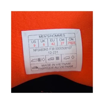 کفش کتونی برند نورث فیس مردانه مدل NF0A83N3 F38 - خرید کتونی خارجی با بهترین قیمت ، گارانتی تعویض