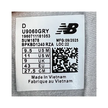لیبل کفش نیوبالانس 9060 (U9060GRY ) رنگ کرمی طوسی